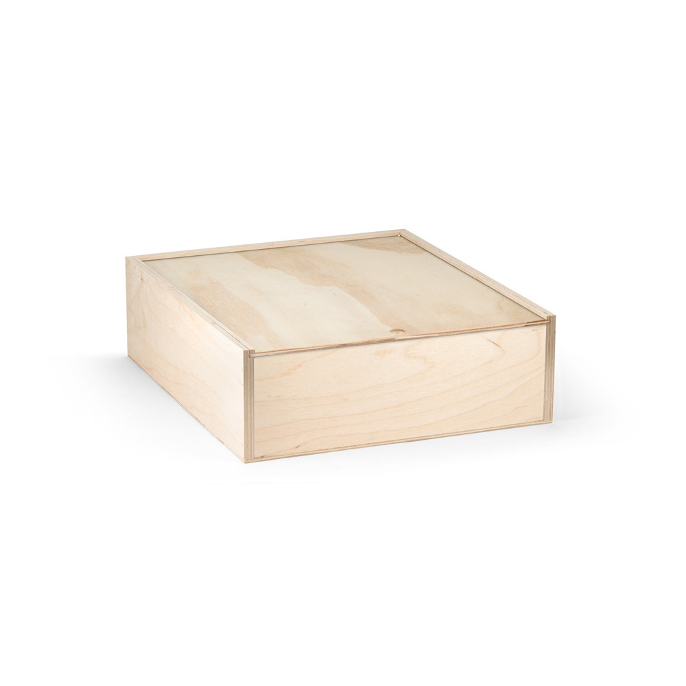 Boîte cadeau bois 29x16x10 cm BOXIE M Naturel clair